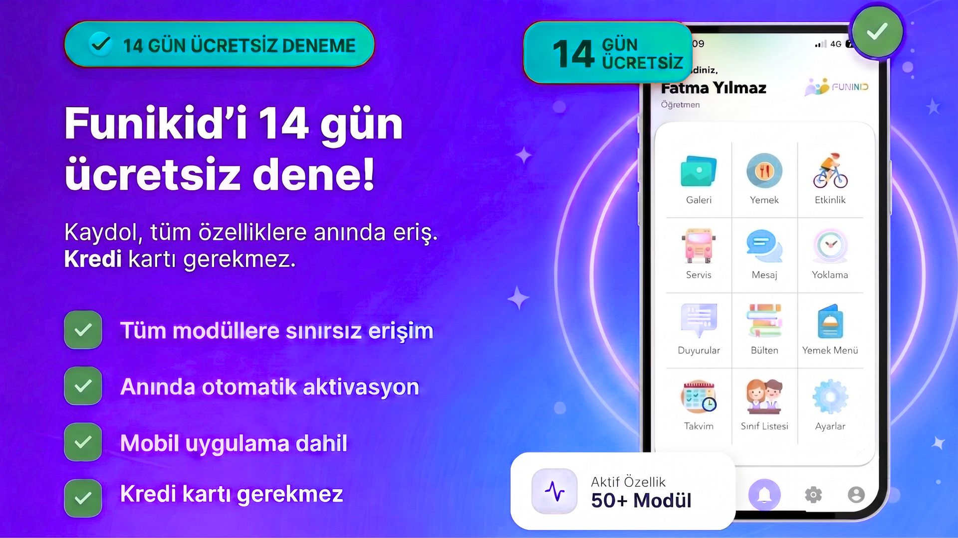 14 Gün Ücretsiz Deneme ile Funikid'i Keşfedin